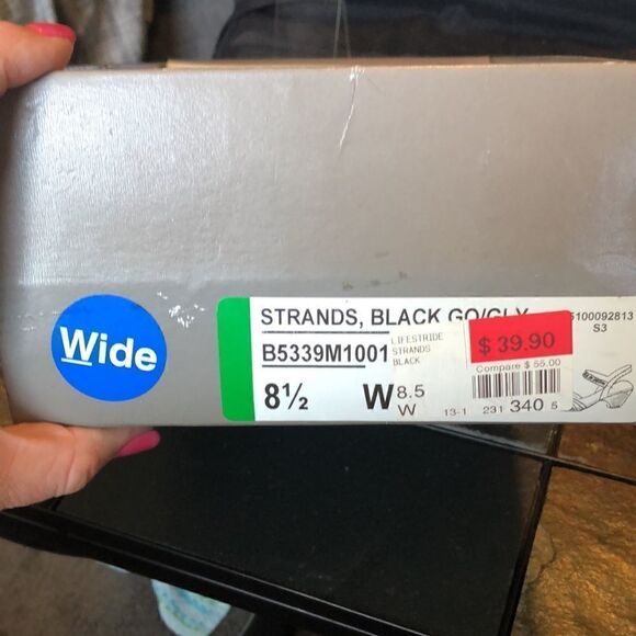 Life Stride Soft System Strands black, women’s size 8.5 Wide - Picture 10 of 11